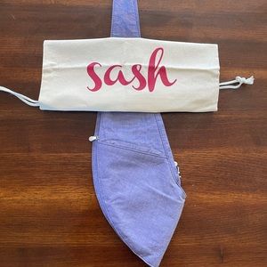Grape Denim Classic Sash Bag